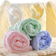 100% Oganic coton mousseline nouveau-né Washcloths lavage lingettes visage serviette